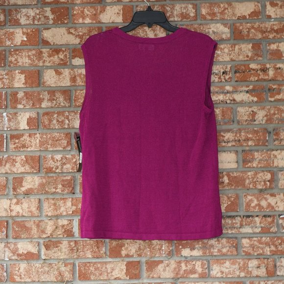 Jones New York Burgundy Top NWT - Picture 4 of 5